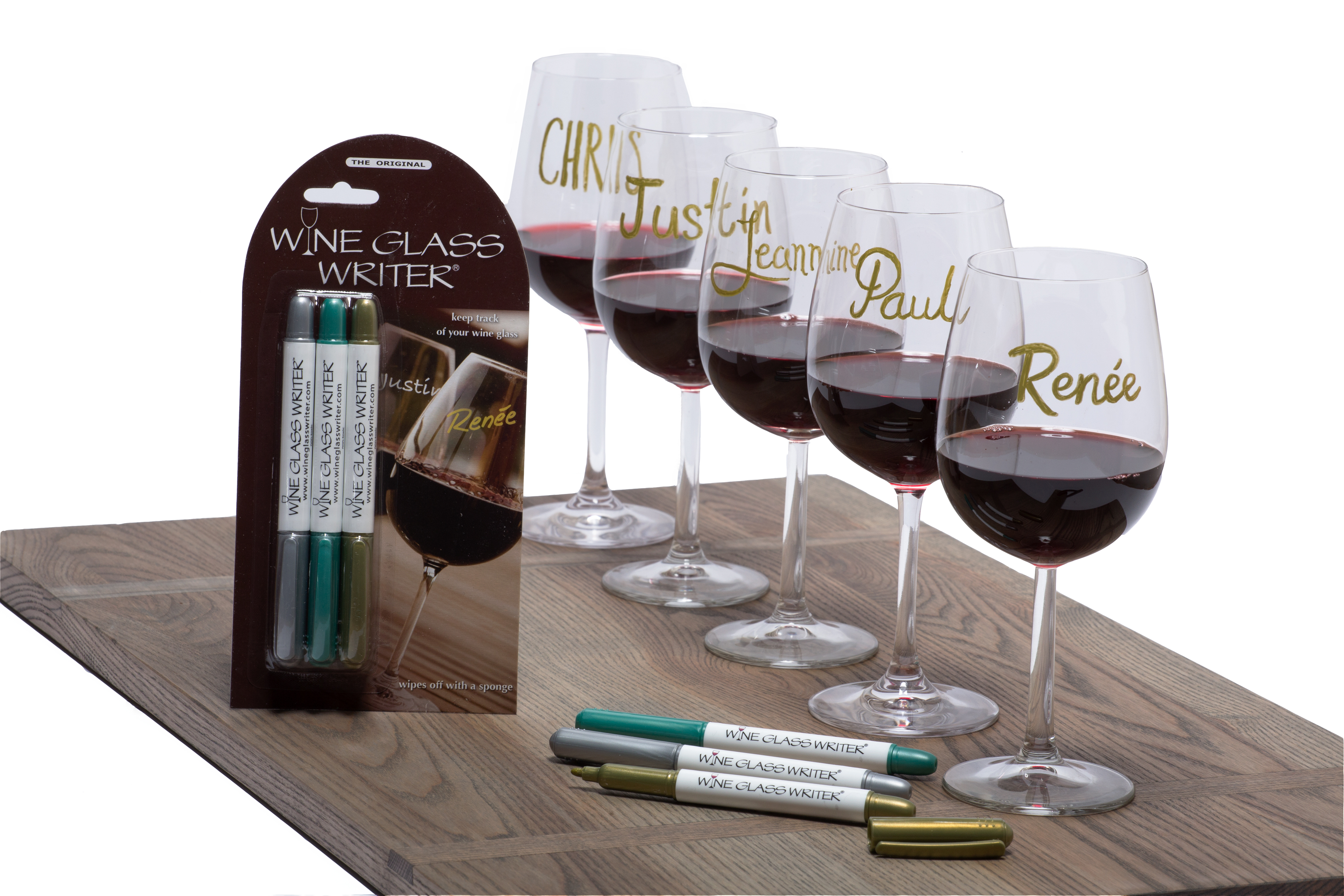 Wine Glass Writer Gift Sets Happy Hour 5pm