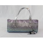 Silver Glitter Wine Purse