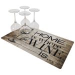 Home is Wine Glass Drying Mat
