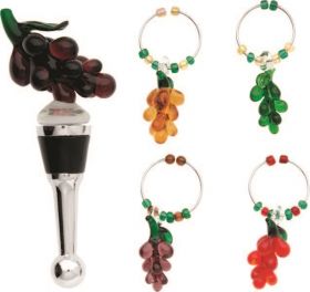 Grape Stopper Charm Set