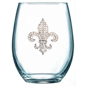 Fleur de lis Stemless