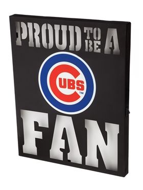 Chicago Cubs Metal LED Wall Decor