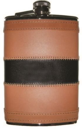 Tan Leather Flask
