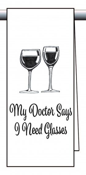 Doctor Glasses Wine Towel