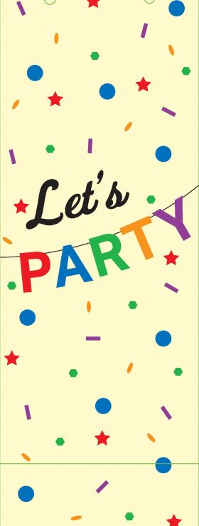 let's party paper gift bag