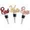 Red White Rose Stopper Set